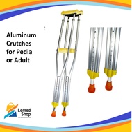 Saklay Aluminum Crutches Medical Lightweight Aluminum Crutches Medical Crutches Adult Walker Adult Crutches - 1 Pair or 1 Piece - Adult Size