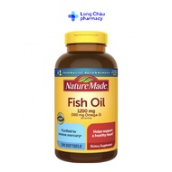 [Genuine] Omega 3 Fish Oil Nature Made Fish Oil 1200mg (Box of 200 Us Capsules)