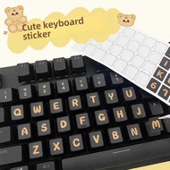 Keyboard Letter Sticker Cute Sticker Color Cartoon Waterproof Wear-Resistant Non-Fade English Fresh 