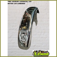 ▬ ❦ ❏ HONDA TMX 155, RUSI 125, RACAL 125, SKYGO 125 LOWERED FRONT FENDER/TAPALODO STAINLESS STEEL