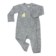 Baa Baa Sheepz Romper Side Snap Big Sheepz Grey