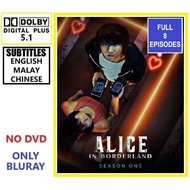 A2D02 ALlCE lN B0RDERLAND SEAS0N 1 (2020) [8 EPISODES] (2 DISCS) Japanese Action Mystery