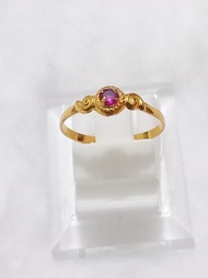 Cincin Mata Merah 1/2 gram Emas Muda