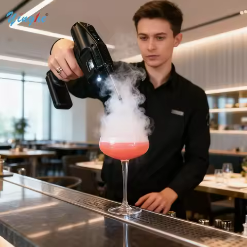 2025 New Portable Cocktail Smoke Bubble Gun,Premium Cocktail Smoke Injector,No Open Flame Required,O
