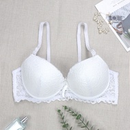 PARIFAIRY Floral Lace Bra Cup B Padded Bra With Foam Push Up Bra With Wire 34B 36B 38B 40B-7003