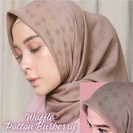 BURBERRY WAFFLE POTTON SQUARE VEIL | Latest BURBERRY POTTON Square HIJAB