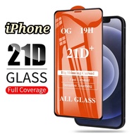iP Tempered Glass SCREEN PROTECTOR 9H HARDNESS CLEAR & 21D FULL COVERAGE TEMPERED GLASS
