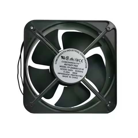 FP-20060EX-S1-B 200x200x60mm 20cm AC220V 0.45A 58W Axial Flow Cooling Fan High Speed Industrial Cabi