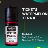 Ready JT EJM Tickets Watermelon Xtra Ice Salt Nic 30ML by Tickets Brew - Liquid