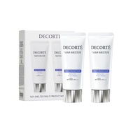 Double bottle packagingDECORTE Multi Protection Sunscreen Duo Set 60ml x2  | Lightweight, Water-Resi
