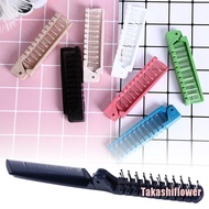 Takashiflower portable travel hair comb brush foldable massage hair comb anti-stati chair