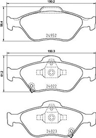 HELLA 8DB 355 025-321 Brake Pads with Acoustic Wear Warning T2548 for Toyota