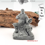 SA Sandstone statue of a mandarin reading a book ST.PVN2564 - Deco statue, decoration, display