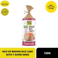 RICE UP GLUTEN FREE BROWN RICE CAKE WITH 7 SUPER SEEDS 120G