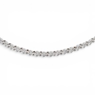 全新 ◇ CHROME HEARTS Roll Chain 925 項鍊 R18 銀色 18 吋 重量 5.0 克 男女皆宜