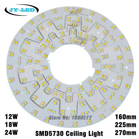 Double Color Ceiling Light Board LED Panel 12W*2 18W*2 24W*2 SMD5730 White/Warm White/Nature White +