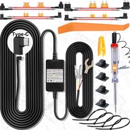 Dash Cam Hardwire Kit, Car Dash Camera Type C Charger Hard Wire Kit for Dashcam DC 12-24V to 5V/3A L