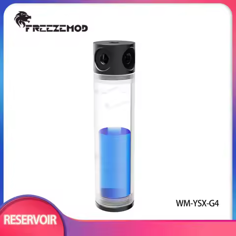 FREEZEMOD 14/19/24/30/40cm Computer Water-cooled Transparent Cylindrical Water Tank Liquid Cooled Fo