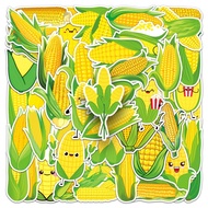 10/50Pcs Cute Corn Stickers for Stationery Laptop Guitar Waterproof Sticker Toys Gift
