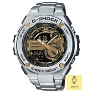 CASIO GST-210D-9A / Men Watch / G-SHOCK / G-Steel / analog-digital / world time / SS bracelet / silv