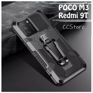 POCO M4 PRO / M3 PRO / M3 / Redmi 9T / Note 9 Magnetic Military Rugged Armor Hybrid Multi Function H