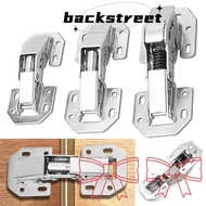 BACKSTREET Spring Hinges, No Pre-drilled 90 Degree Cabinet Hinge, Noiseless Soft Close Hidden Concea