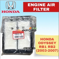 GENUINE HONDA ENGINE AIR FILTER - HONDA ODYSSEY RB1 RB2 2.4 2003-2007 (17220-RFE-000 / 17220-RFG-000