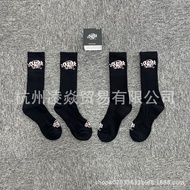 Syna World Rose Gold Mid-Calf Cotton Sport Socks ถุงเท้าผู้ชายแฟชั่นดูดซับเหงื่อระบายอากาศจากจีนแผ่น