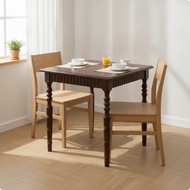 Solid Wood Square Dining Table Rustic Wooden Dining Table Sturdy Furniture Freestanding for Study Co