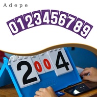 Adepe Score Keeper Cards PVC 0-9 Score Flipper Cards for Soccer Badminton Football