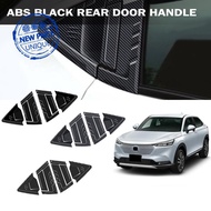 For Honda VEZEL 2021 2022 2023 Black ABS Chrome Carbon Protector Accessories Fiber Door Car U8W8