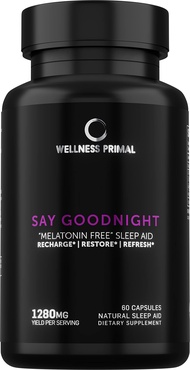 Natural Sleep Aid for Longer, Restful Sleep & Stress Relief w/Magnesium, GABA, L-Glycine, L-Theanine