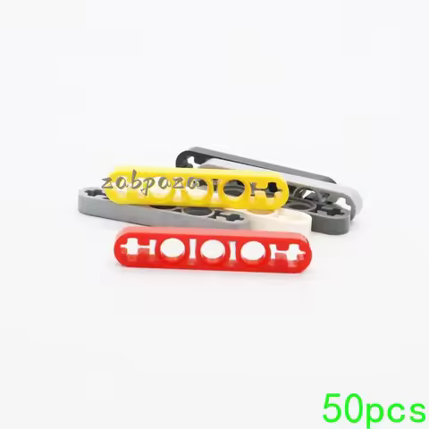 50 PCS High-Tech Assemble Particle 11478 1x5 Bolt Hole Arm (Thin) Building Blocks Kit Replaceable Pa