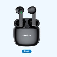Awei T26 pro TWS Wireless bluetooth Earphone Bluetooth 5.3 Stereo Sound 6D HiFi Bass Headset Gaming no delay experience Touch Control ergonomic design IPX5 waterproof Earbuds Half in Ear With Dual Mic for all mobiles with Bluetooth