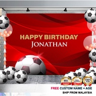 Birthday Banner / Birthday Backdrop / Hari Jadi -  Football / Soccer / Arsenal F.C. / Arsenal