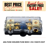 60A Fuse Holder Fuse Box 1 in 2 Ways Out
