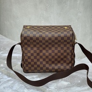 98新LV路易威登經典棕色棋盤格豆腐包，無配件 尺寸：28x24x14cm