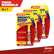 Pioneer Mighty Bond Anti Clog Tech Instant Glue 3g x3