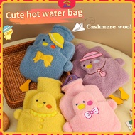 🥰500ML Hot water bottle bag Portable Cute Duck Hot Water Bag with Pocket / Period Pain Relieve / Han