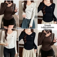 Long Sleeve Vneck 2 motifs ld80-106cm