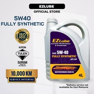 EZLUBE 5W40 4L Fully Synthetic SP Engine Oil Minyak Hitam Kereta Minyak Enjin Kereta Perodua Proton 