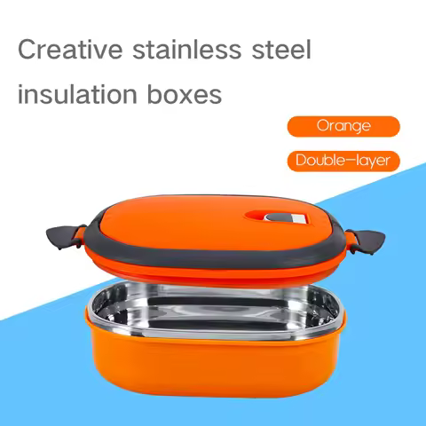 Lunch Box Container Stainless Steel Insulation Box Stainless Steel Insulated Food Storage Supper Din