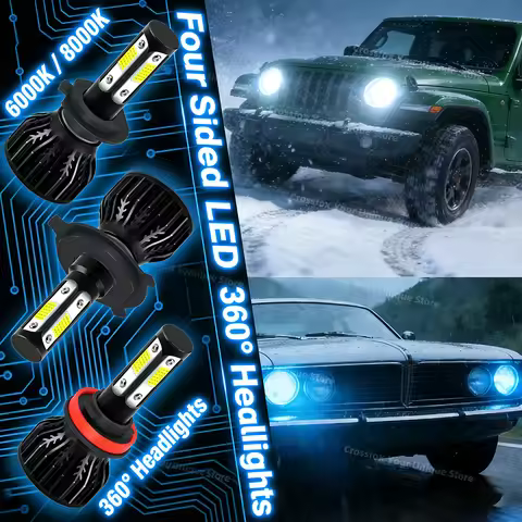 Car Lights 150W 6000K 8000K HB3 HB4 9005 9006 880 H1 H8 H9 H11 Bulb H7 H4 H13 9008 9012 HIR2 Led 12V