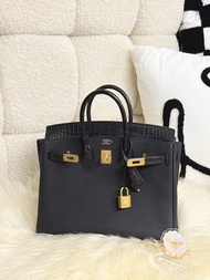🐴🆕 Hermes Birkin 25 Touch Matte Alligator 黑色 金扣 Togo Stamp Z