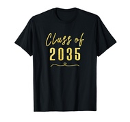 Girls Gold Graduating Class of 2035 Student High School T-Shirt