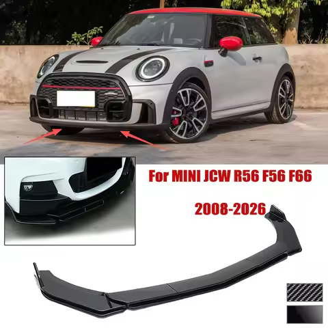 5pcs Front Bumper Shovel For MINI JCW R56 F56 F66 2008-2026 Spoiler Front Bumper Deflector Anti Scra