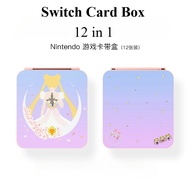 Nintendo Switch Game Card Box，color Cartoon Card Box，12 in 1 Game Card Storage Box
