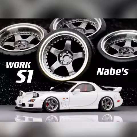 1/64 Chika Nabes Wheels 8.5mm/8.9mm/9.7mm Tires SSR TF1/BBS RZD/Nismo LMGT4/Work S1 3P for 1:64 Car 
