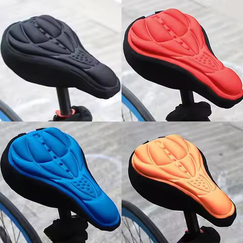 Soft Bike 3D Cushion Cover Thickened Bike Seat Cushion Comfortable Saddle Cover Bicycle Cushion for 