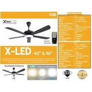 NSB XLED 42inch 56inch CEILING FAN WITH LED LIGHT &amp; REMOTE CONTROL